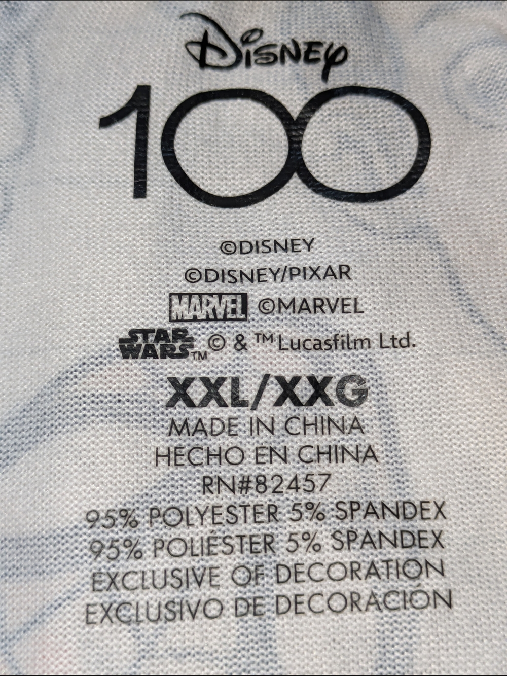 Disney 100 XXL Character Lounge Top Mickey Stitch Grogu Woody Spider-Man Unisex - Picture 3 of 9